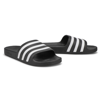 Women's Adilette Aqua Slide Sandal - Black/White