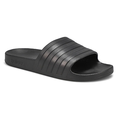 Lds Adilette Aqua Slide Sandal - Black/Black
