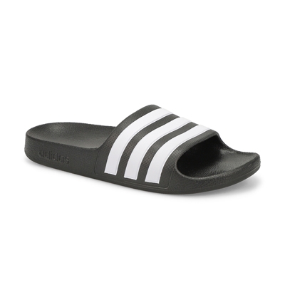 Claquette Adilette Aqua, noir/blanc, enfants