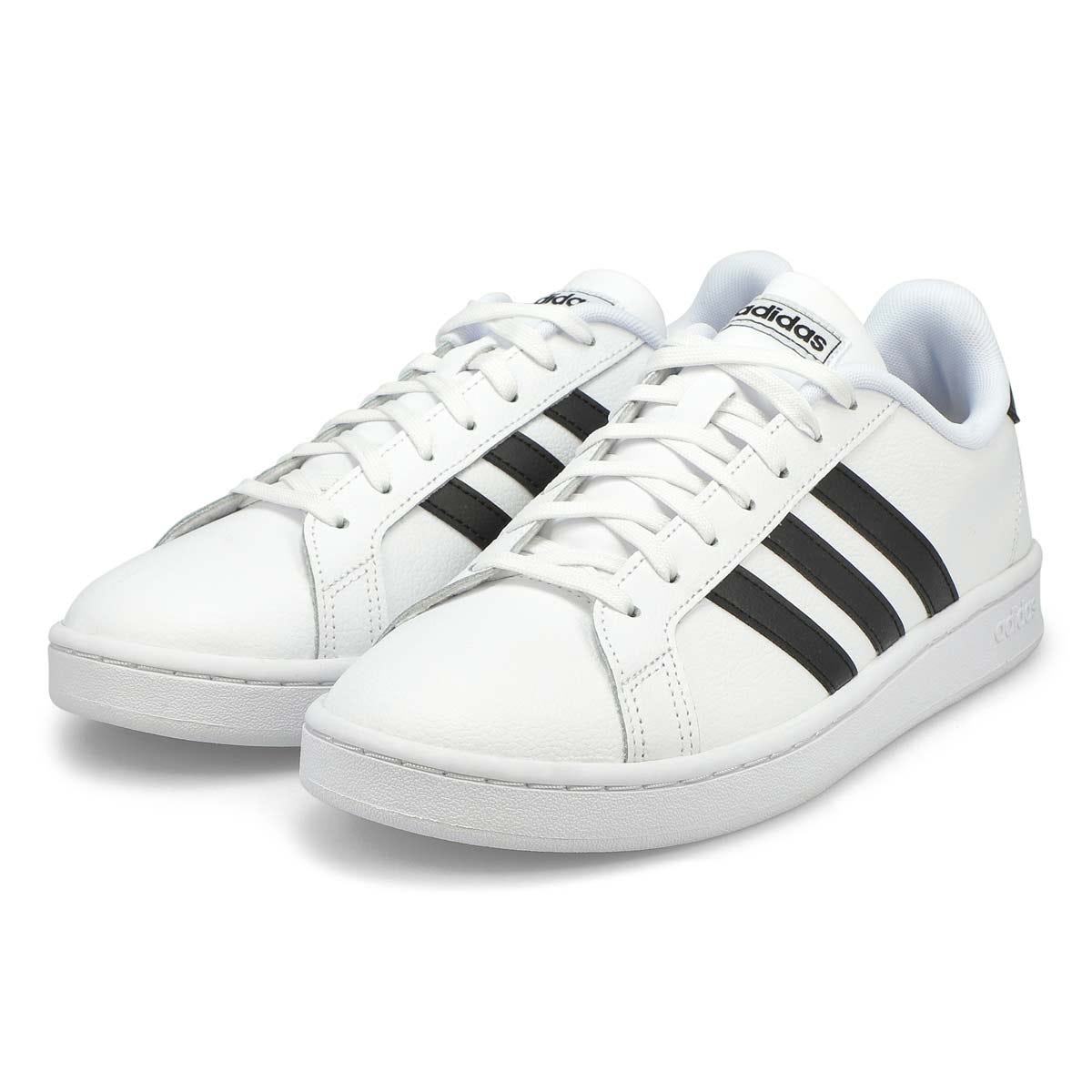 adidas Men's Grand Court Sneaker - White/Blac | SoftMoc USA