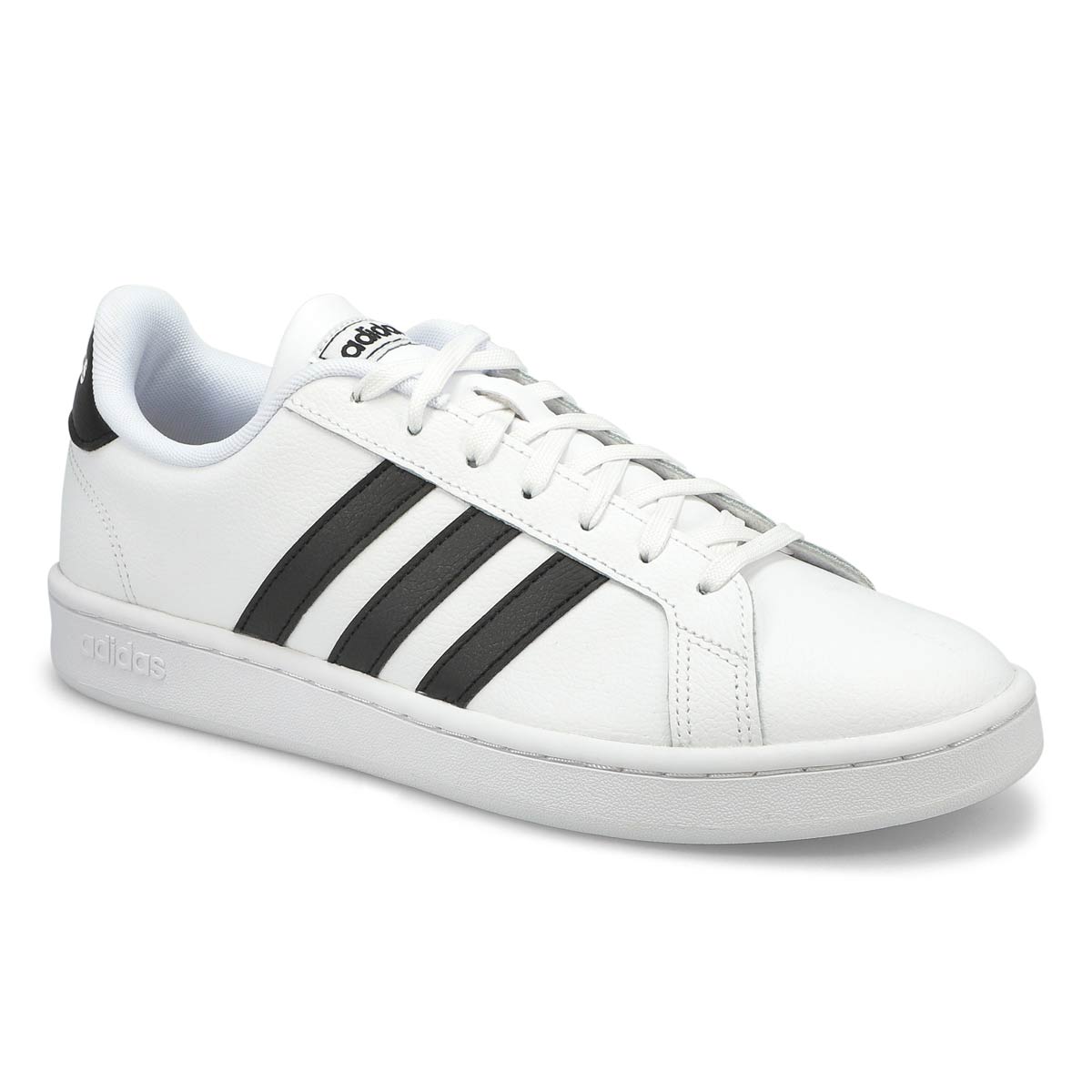 adidas Men's Grand Court Sneaker - White/Blac | SoftMoc.com