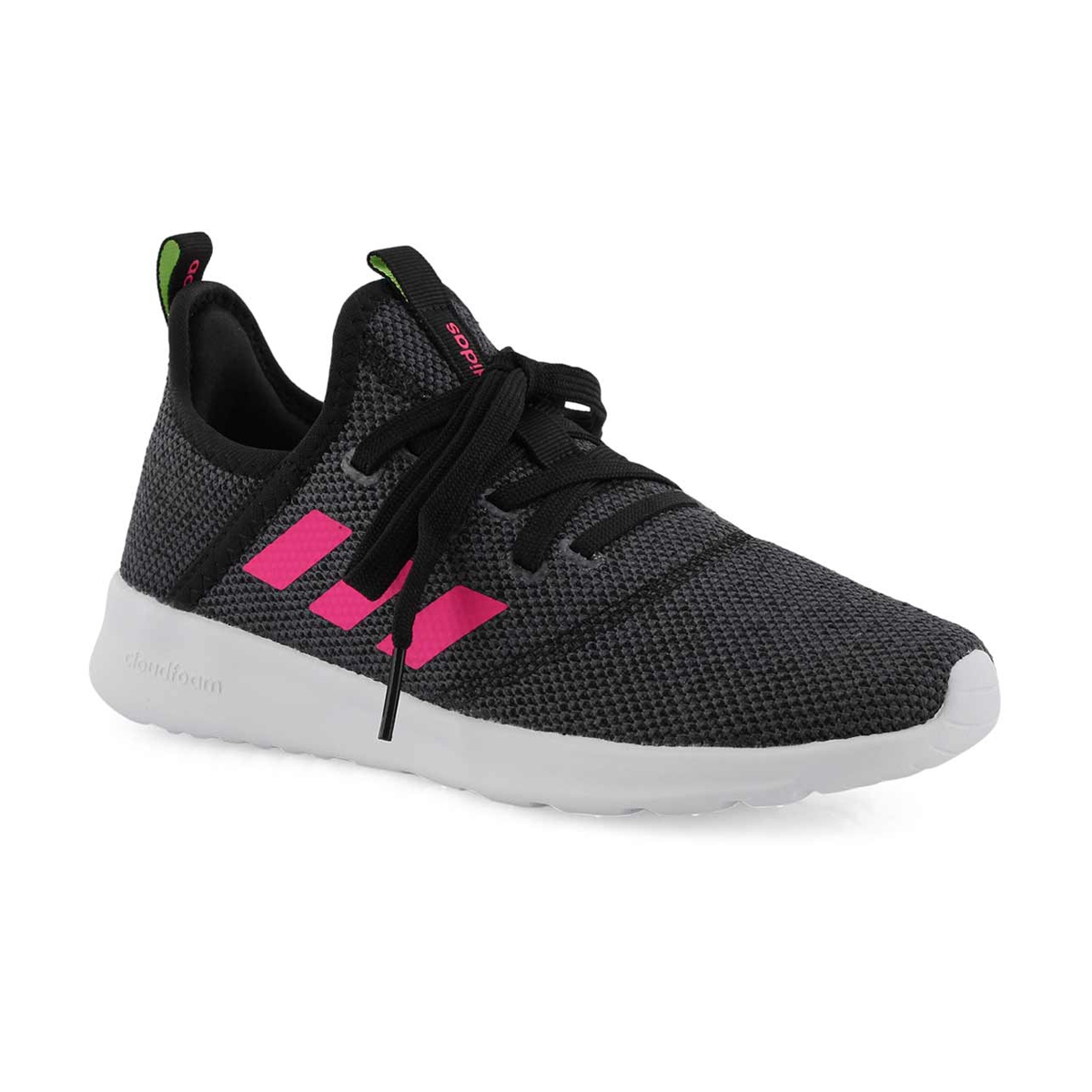 adidas cloudfoam pink and black