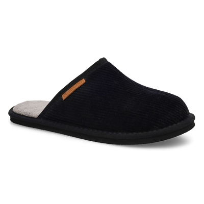 Mns Fella Open Back Slipper - Black