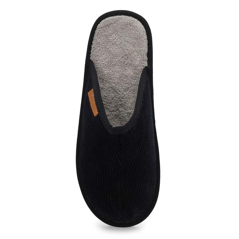 Men's Fella Open Back Slipper - Black