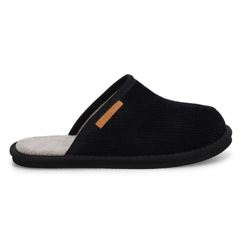 Men's Fella Open Back Slipper - Black