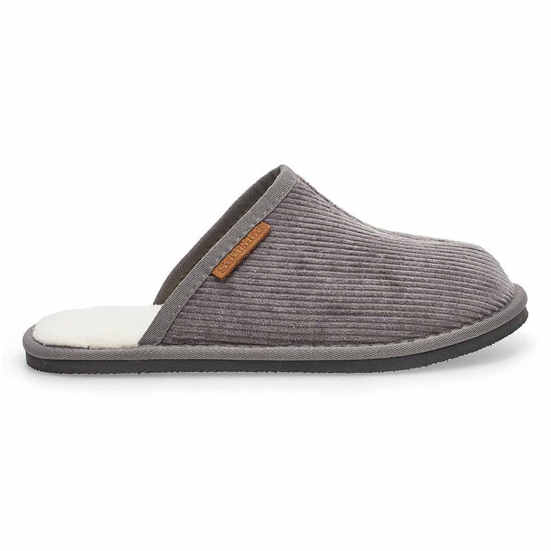 Men's Fella Open Back Slipper - Charcoal