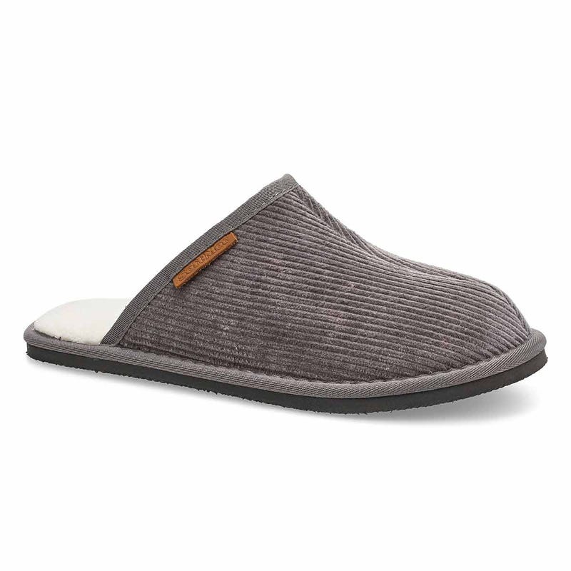 Men's Fella Open Back Slipper - Charcoal