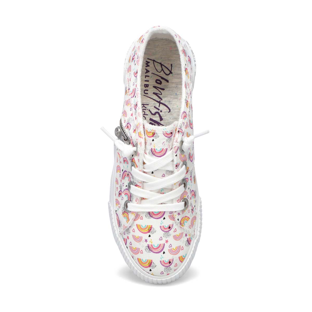 Girls' Fruit Sneakers - White Rainbow