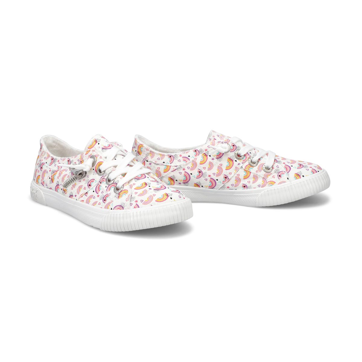 Girls' Fruit Sneakers - White Rainbow