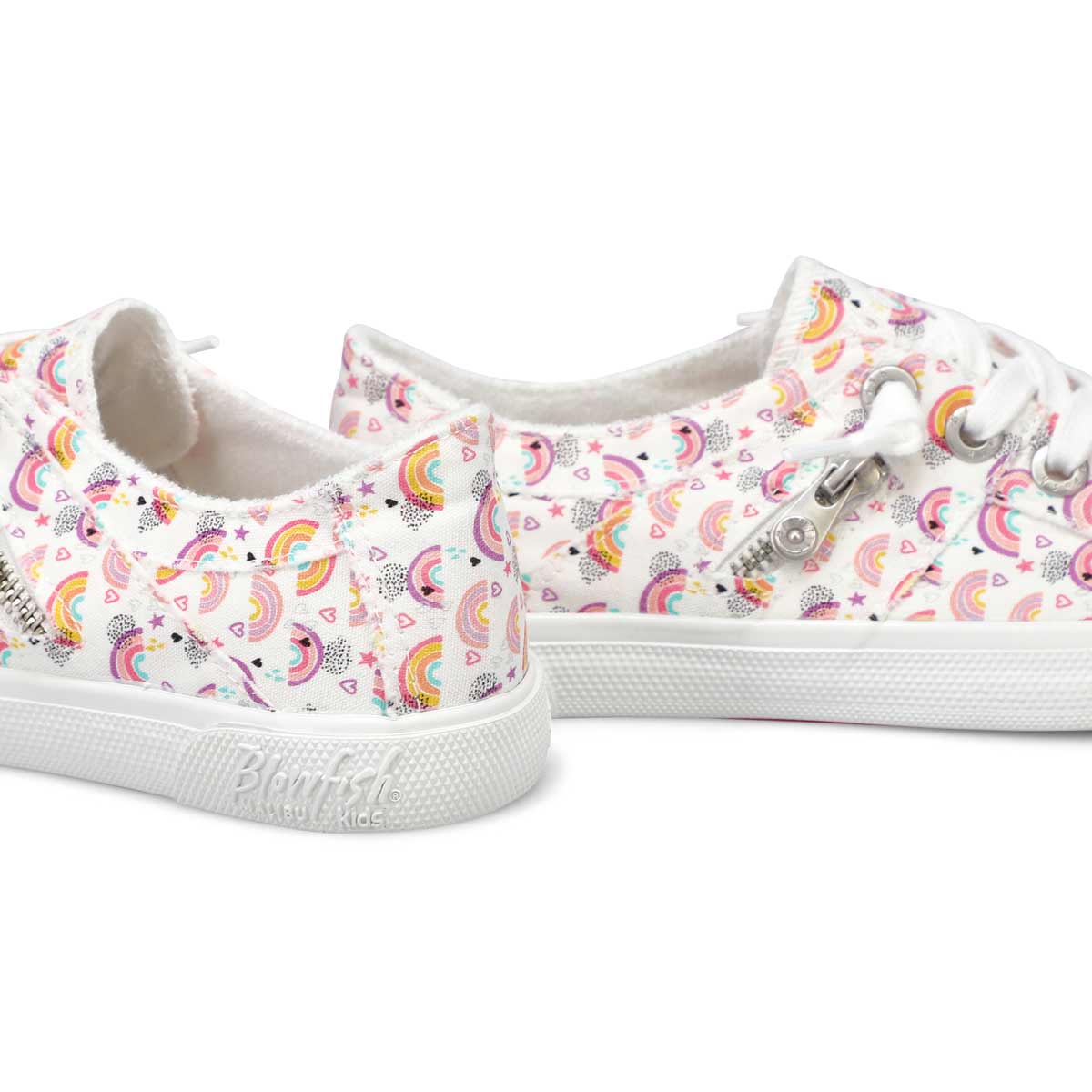 Girls' Fruit Sneakers - White Rainbow