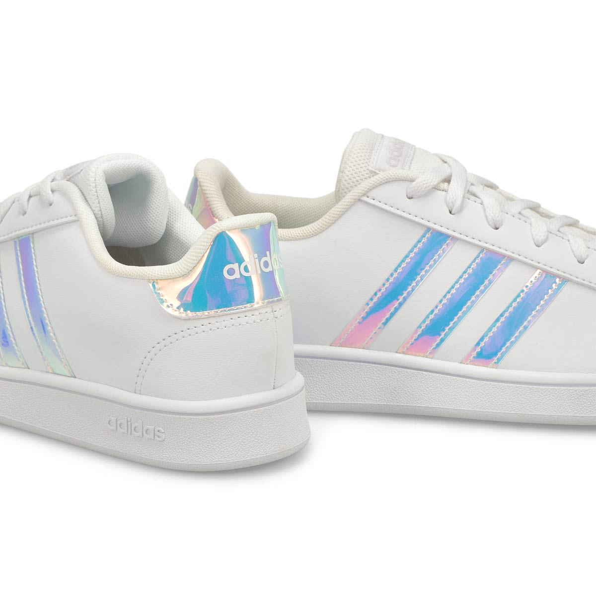 Kids' GRAND COURT white/blue sneakers
