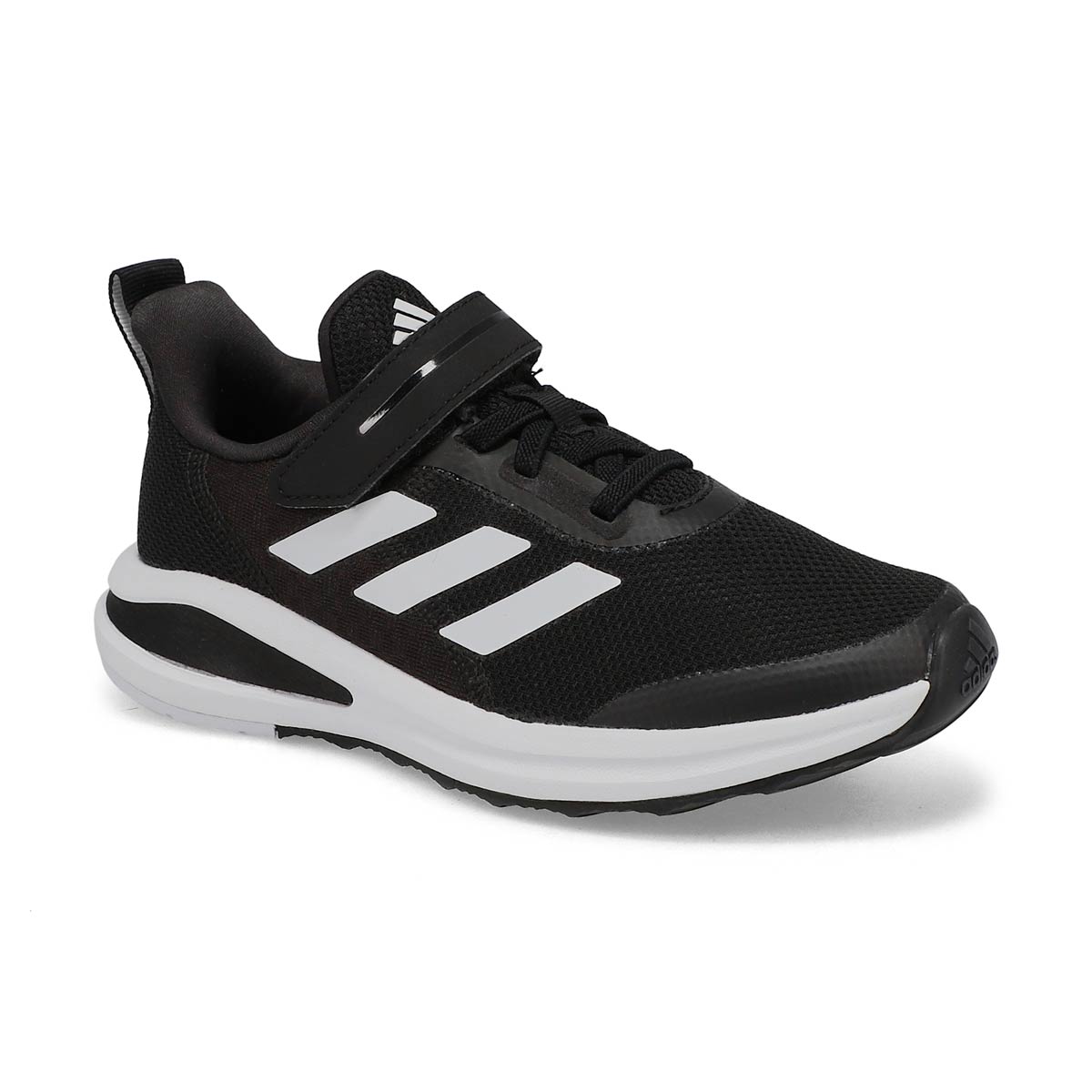 adidas Boy's FortaRun EL K Running Shoe - Bla | SoftMoc.com