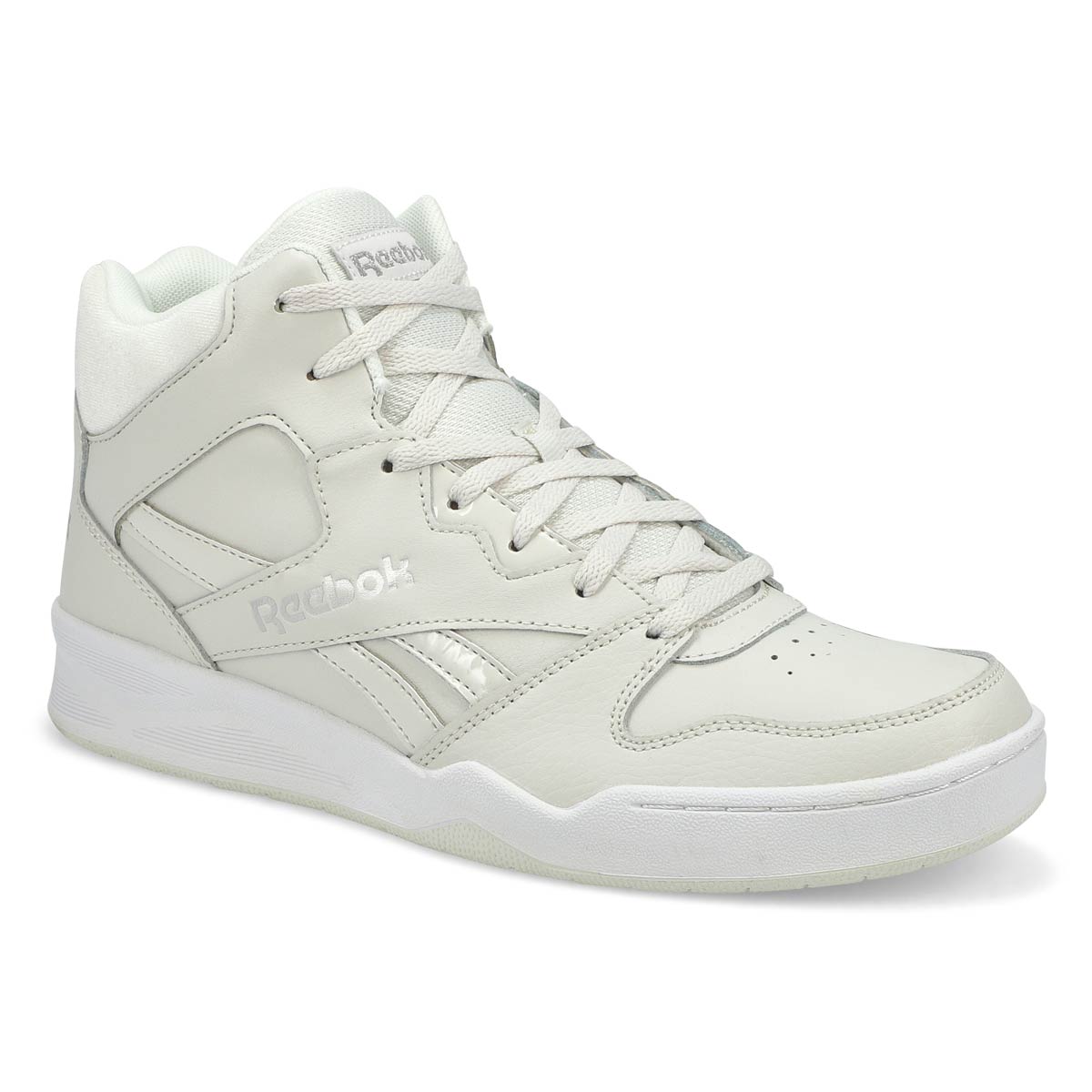 silver reebok high tops