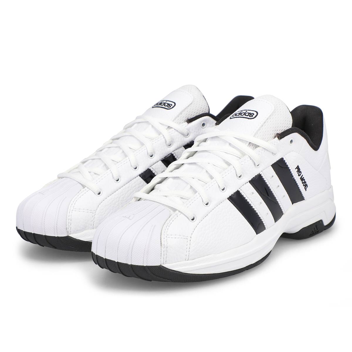 adidas Men's Pro Model 2G Sneaker - White/Bla | SoftMoc.com