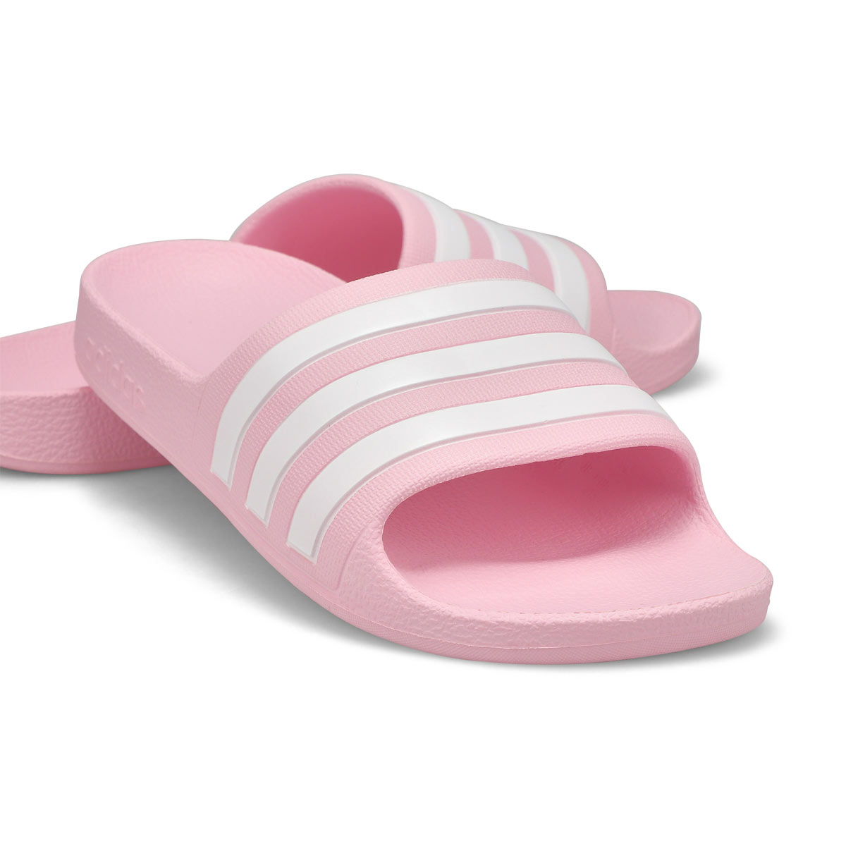 Girls' Adilette Aqua Slide Sandal - Pink/White