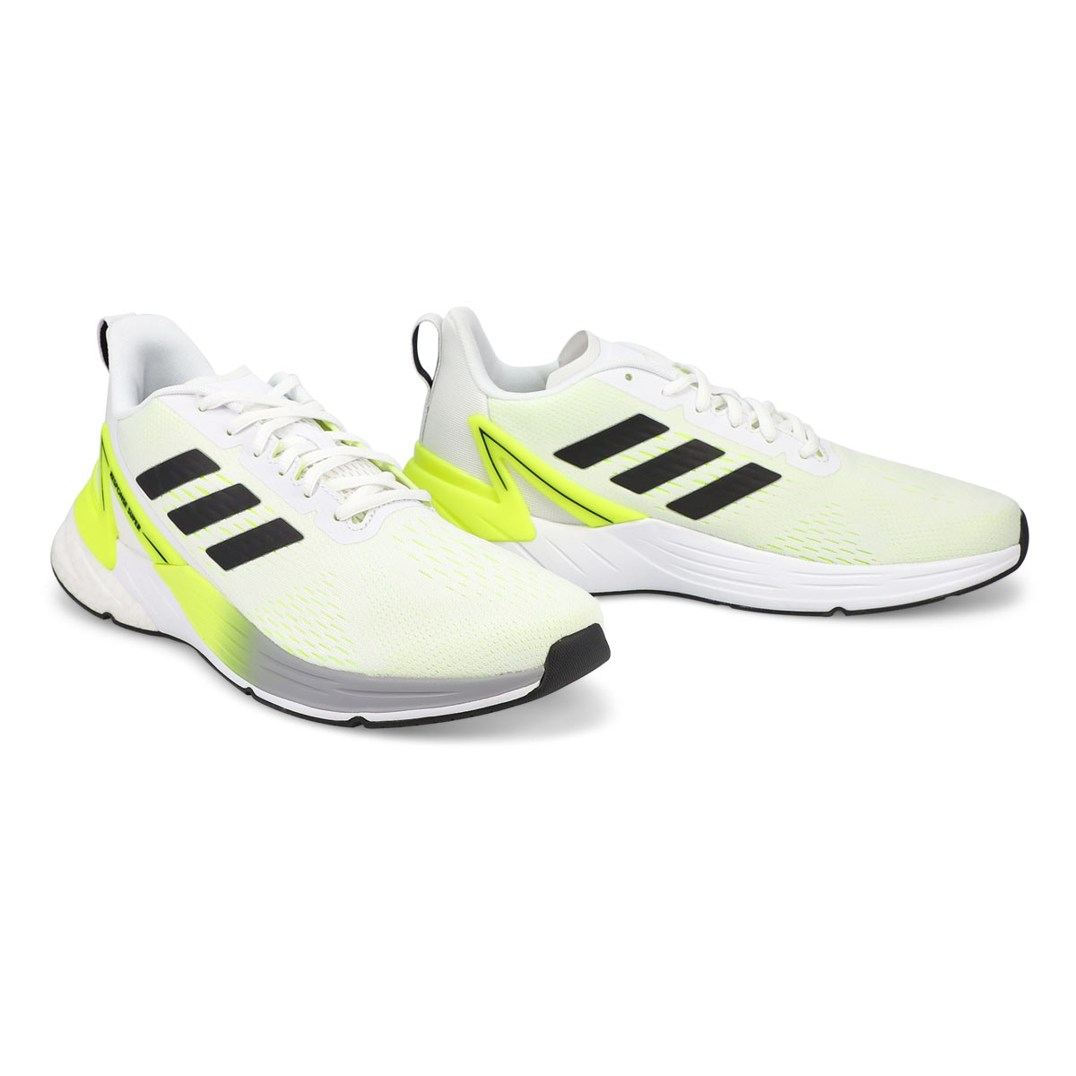 adidas black and yellow running shoes