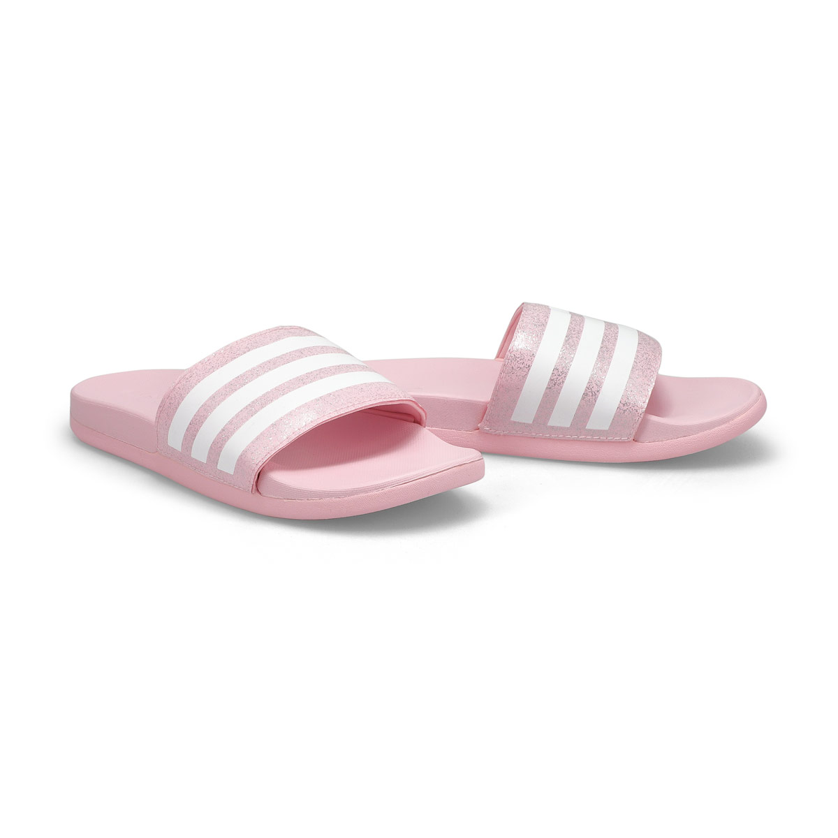 Girls' Adilette Comfort K Slide - Pink/White