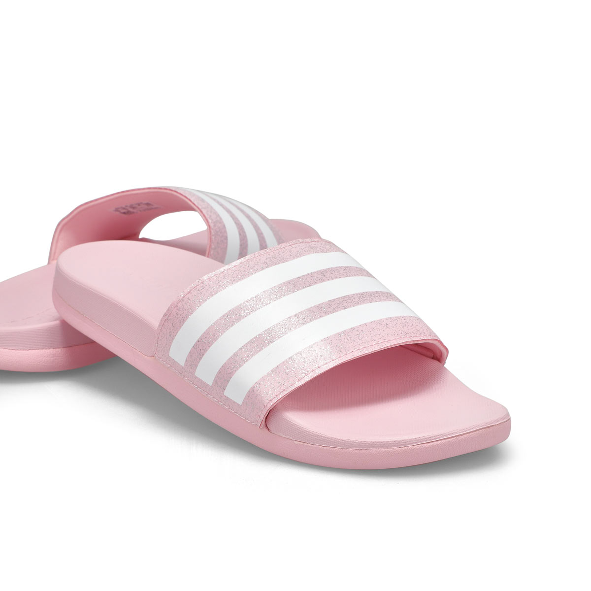 Girls' Adilette Comfort K Slide - Pink/White