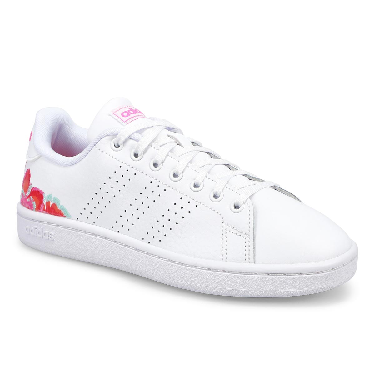 adidas Women's Advantage Sneaker White /Sil