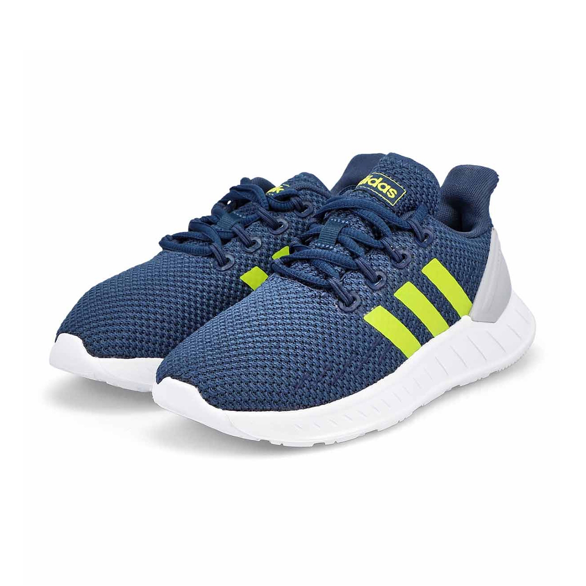 Girls' Questar Flow K Running Shoe - Navy/Yellow