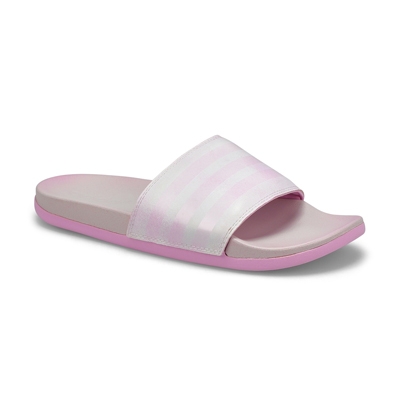 AdiletteCF+StripesW, blc/lilas, fem.