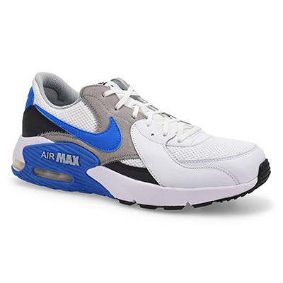 Mns Air Max Excee Lace Up Sneaker - White/Blue Crystal/Light Smoke Grey/Black
