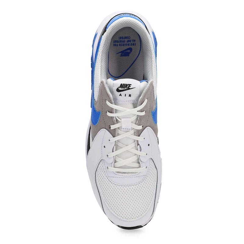 Men's Air Max Excee Lace Up Sneaker - White/Blue Crystal/Light Smoke Grey/Black