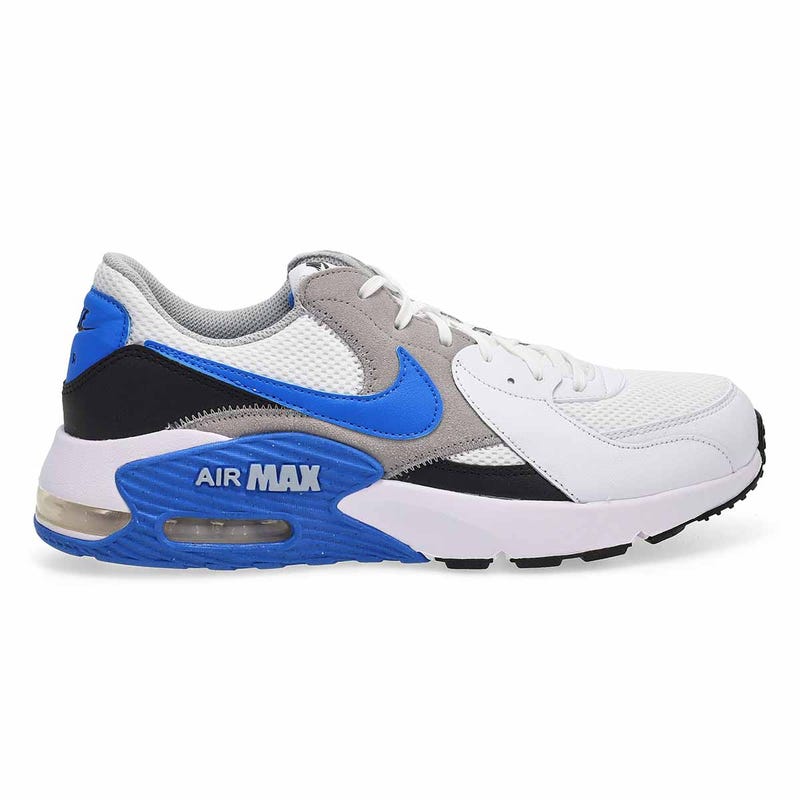 Men's Air Max Excee Lace Up Sneaker - White/Blue Crystal/Light Smoke Grey/Black