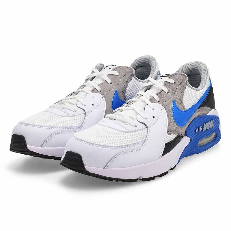 Men's Air Max Excee Lace Up Sneaker - White/Blue Crystal/Light Smoke Grey/Black