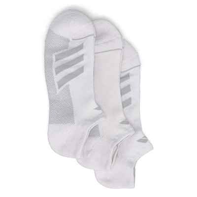 Mns Superlite Stripe No Show Sock 3-Pack - White