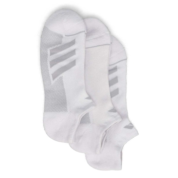 Men's Superlite Stripe No Show White Sock - 3 pack
