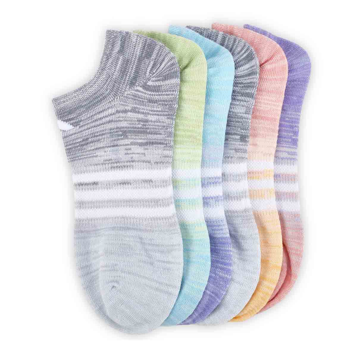 Women's Superlite Multi Space Dye No Show Sock - 6 pack