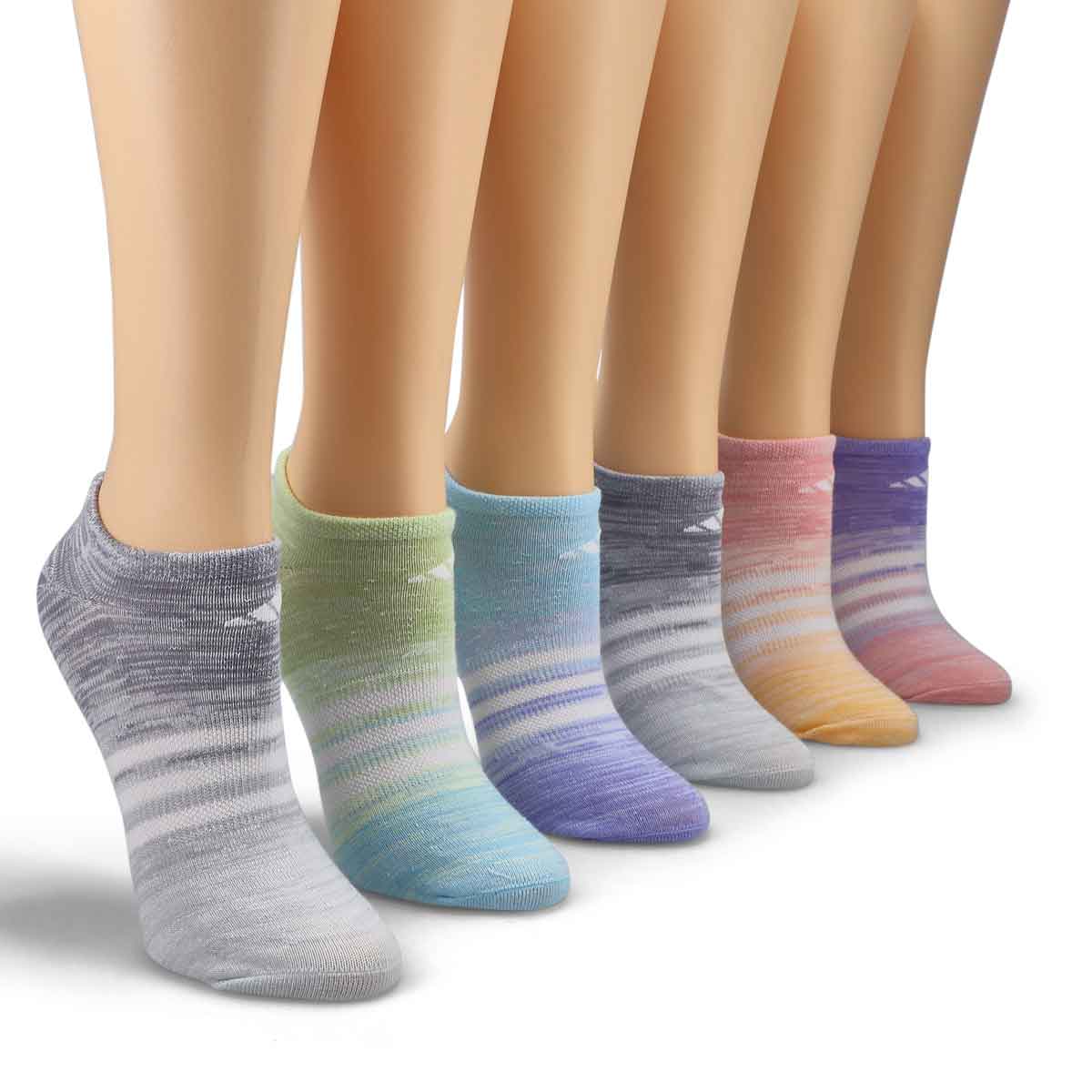 Women's Superlite Multi Space Dye No Show Sock - 6 pack