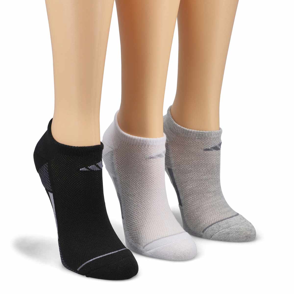 Women's Superlite Stripe 3 No Show Sock - 3 Pack