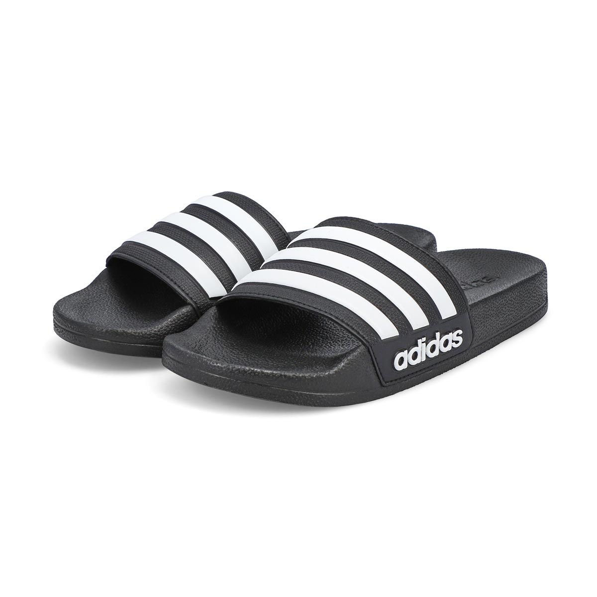 Claquette ADILETTE SHOWER K, noir/blanc, enfants