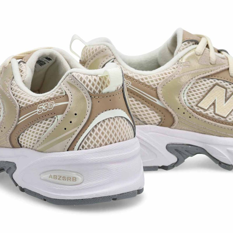 Kids'  530 Lace Up Sneaker - Beige/White