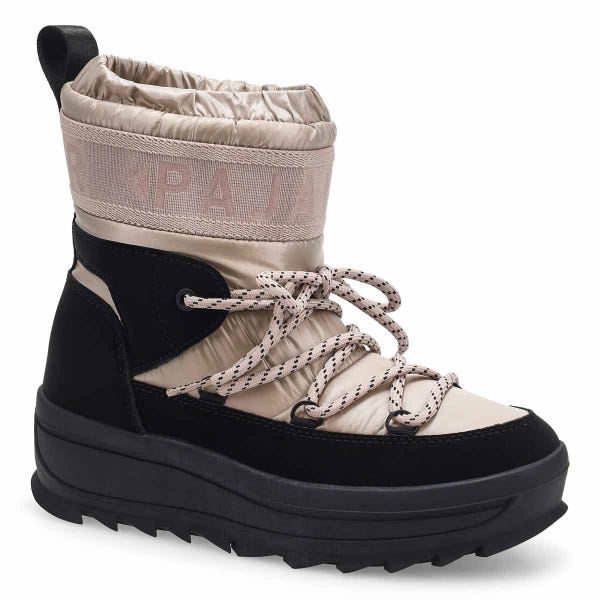 Women's Galaxy Waterproof Winter Boot - Champagne/Black