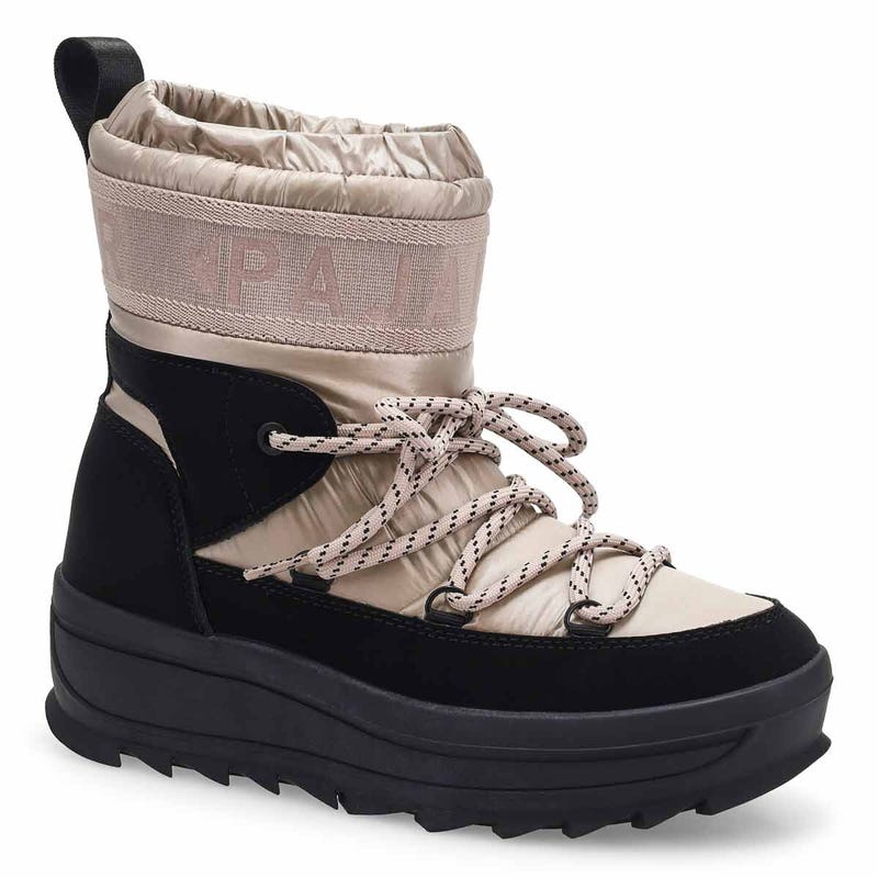 Women's Galaxy Waterproof Winter Boot - Champagne/Black