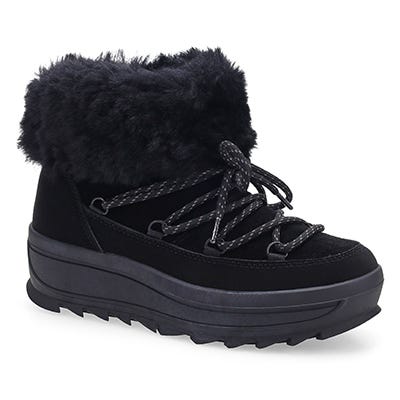 Lds Galaxy Shearling Waterproof Winter Boot - Black