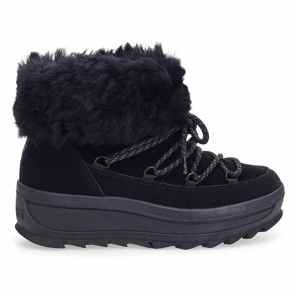 Women's Galaxy Shearling Waterproof Winter Boot - Black