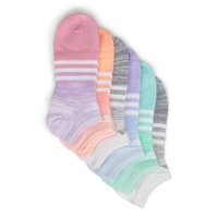 Women's Superlite Multi Space Dye No Show White Sock - 6pk