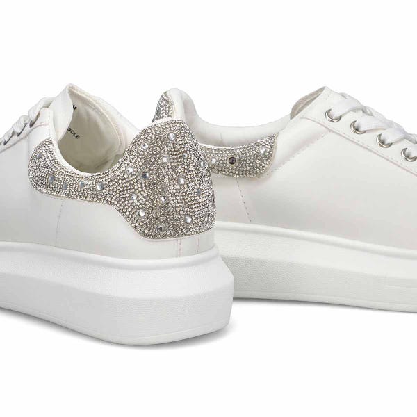 Women's Gerry-R Lace Up Fashion Sneaker - Rhinestone