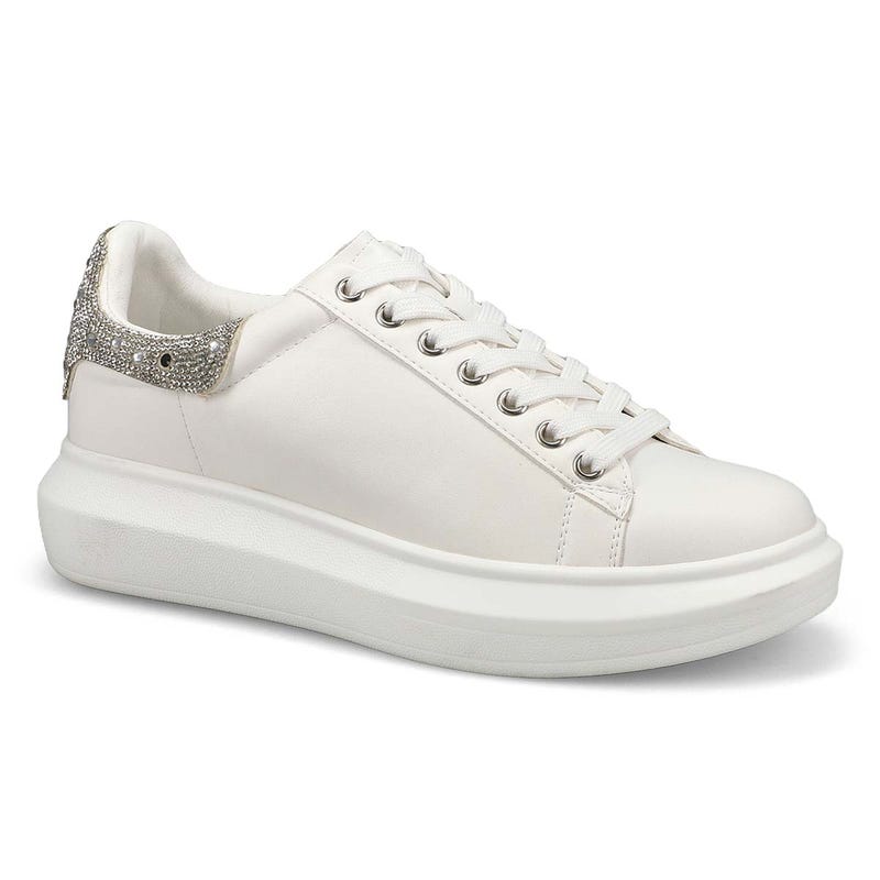Women's Gerry-R Lace Up Fashion Sneaker - Rhinestone