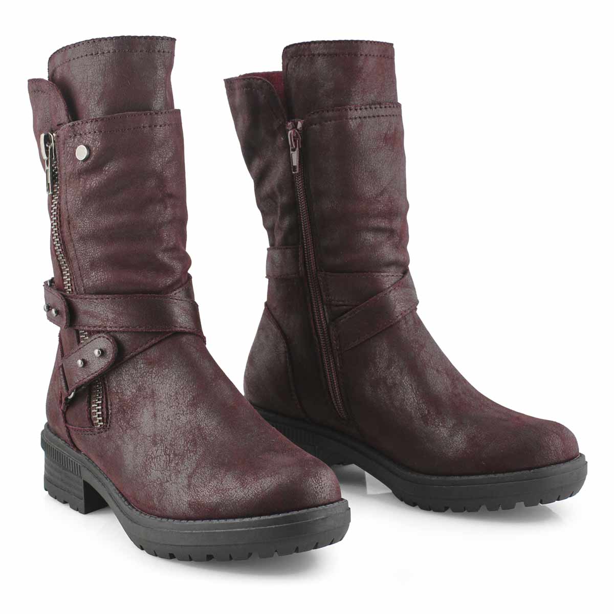 SoftMoc Women's Giana Side Zip Mid Calf Boot