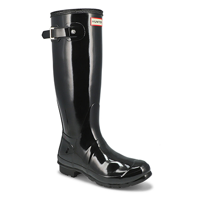 Lds Original Tall Gloss Rain Boot- Black