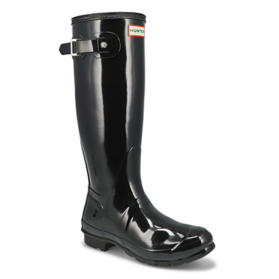 Lds Original Tall Gloss Rain Boot - Black