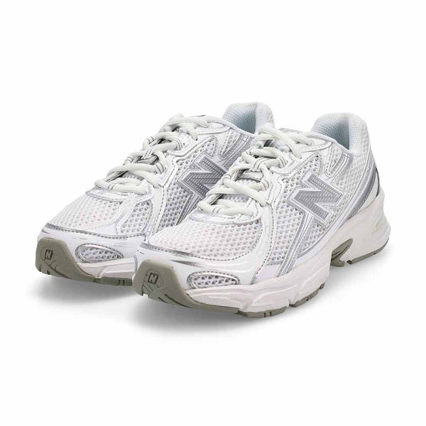 Kids' 740 Lace Up Sneaker - White/Grey