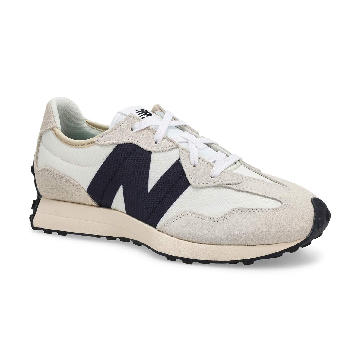 Kids'  327 Lace Up Sneaker - White/Grey/Black