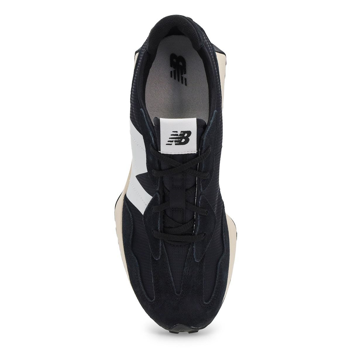 Baskets  lacets 327, blanc/gris/noir, enfants