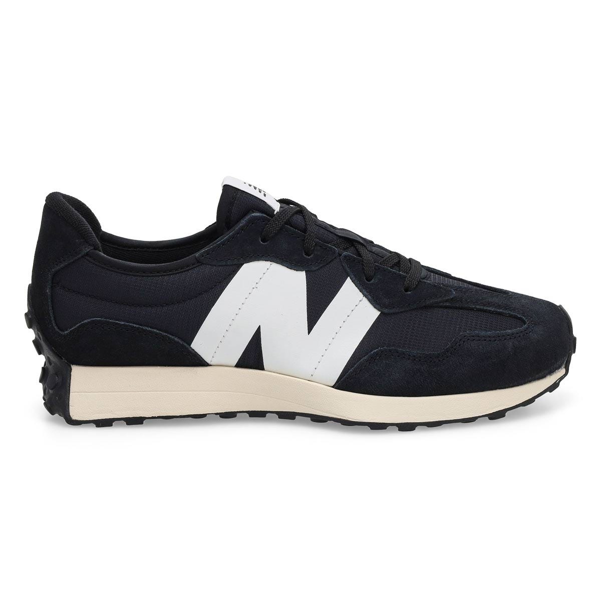 Baskets  lacets 327, blanc/gris/noir, enfants
